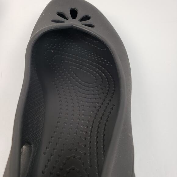 Crocs Taylor Slingback Womens Size 8 Black Slip On Comfort Ballet Flats Shoes - Picture 9 of 10